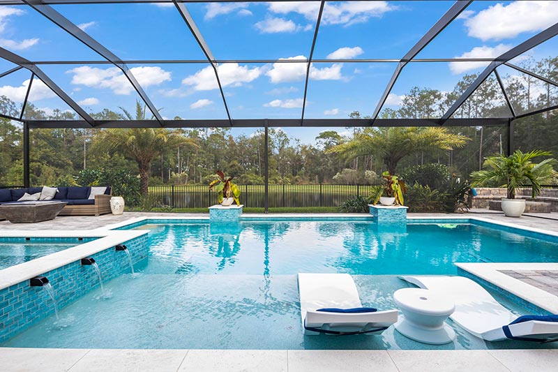 residential pool and spa