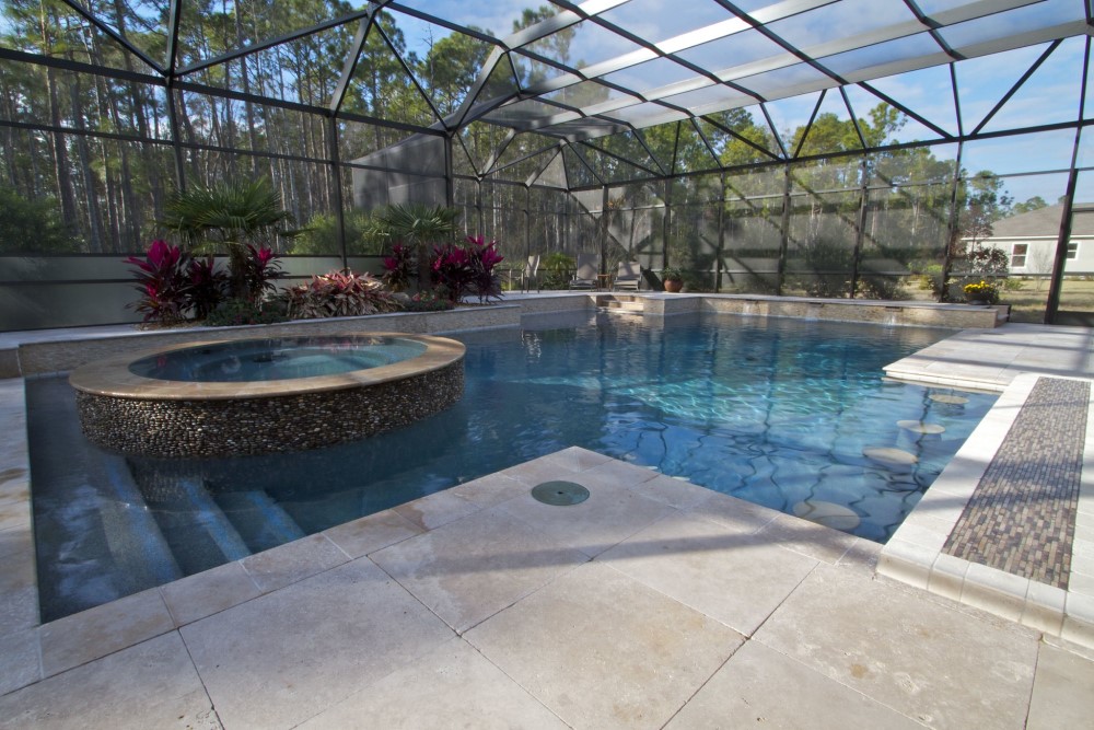 Pacific Isle pool design by Coastal Luxury Outdoors in Jacksonville, FL, featuring luxury elements