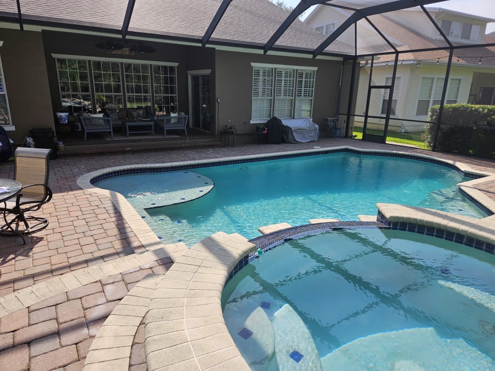 Before pool area remodel 3
