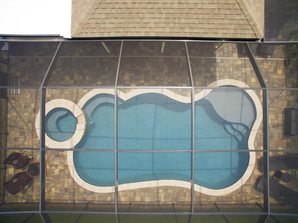 Luxury coastal pool with ocean views at a private villa in Jacksonville, FL