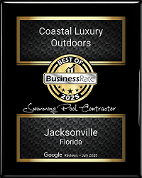 Jacksonville's #1 Swimming Pool Contractor plaque