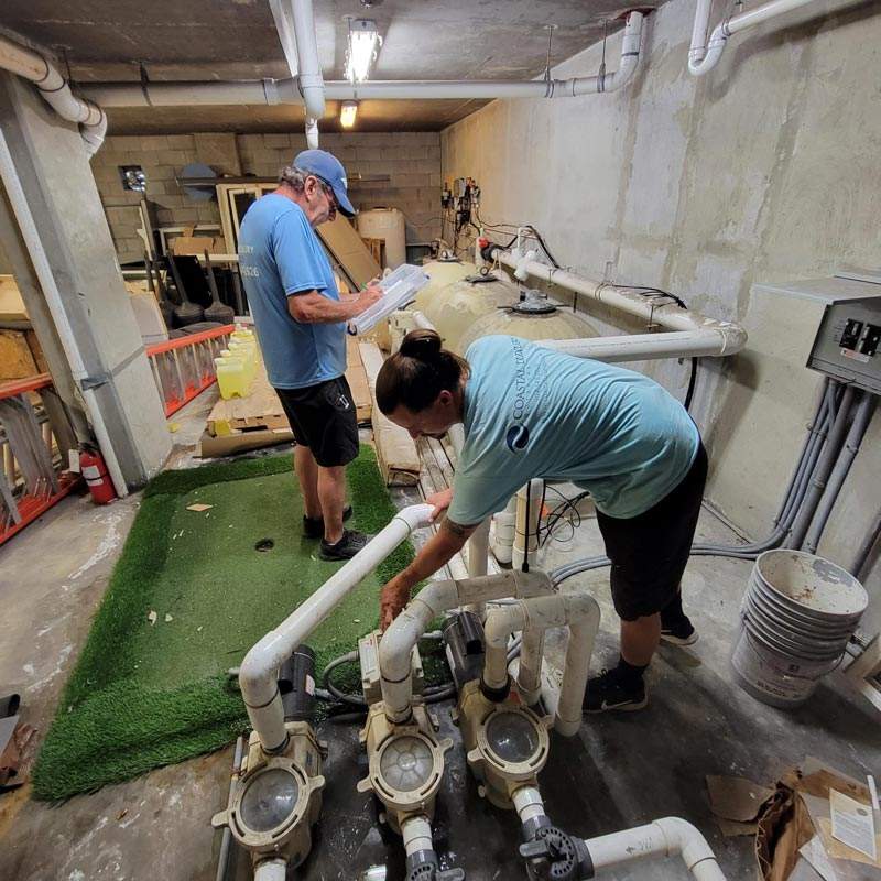 Swimming pool maintenance and repair service improving water quality in Jacksonville and St. Augustine, FL