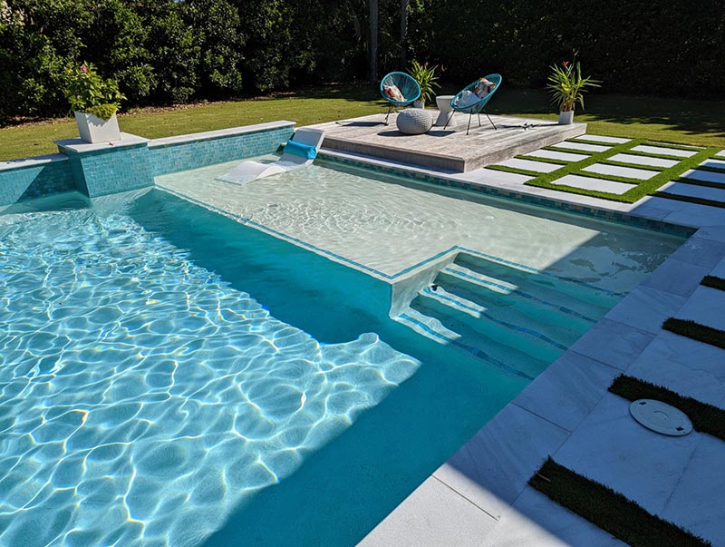 residential pool and spa