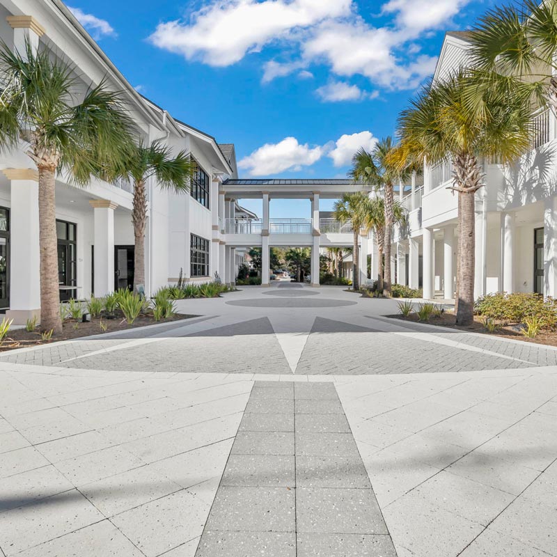 concrete paver sidewalk