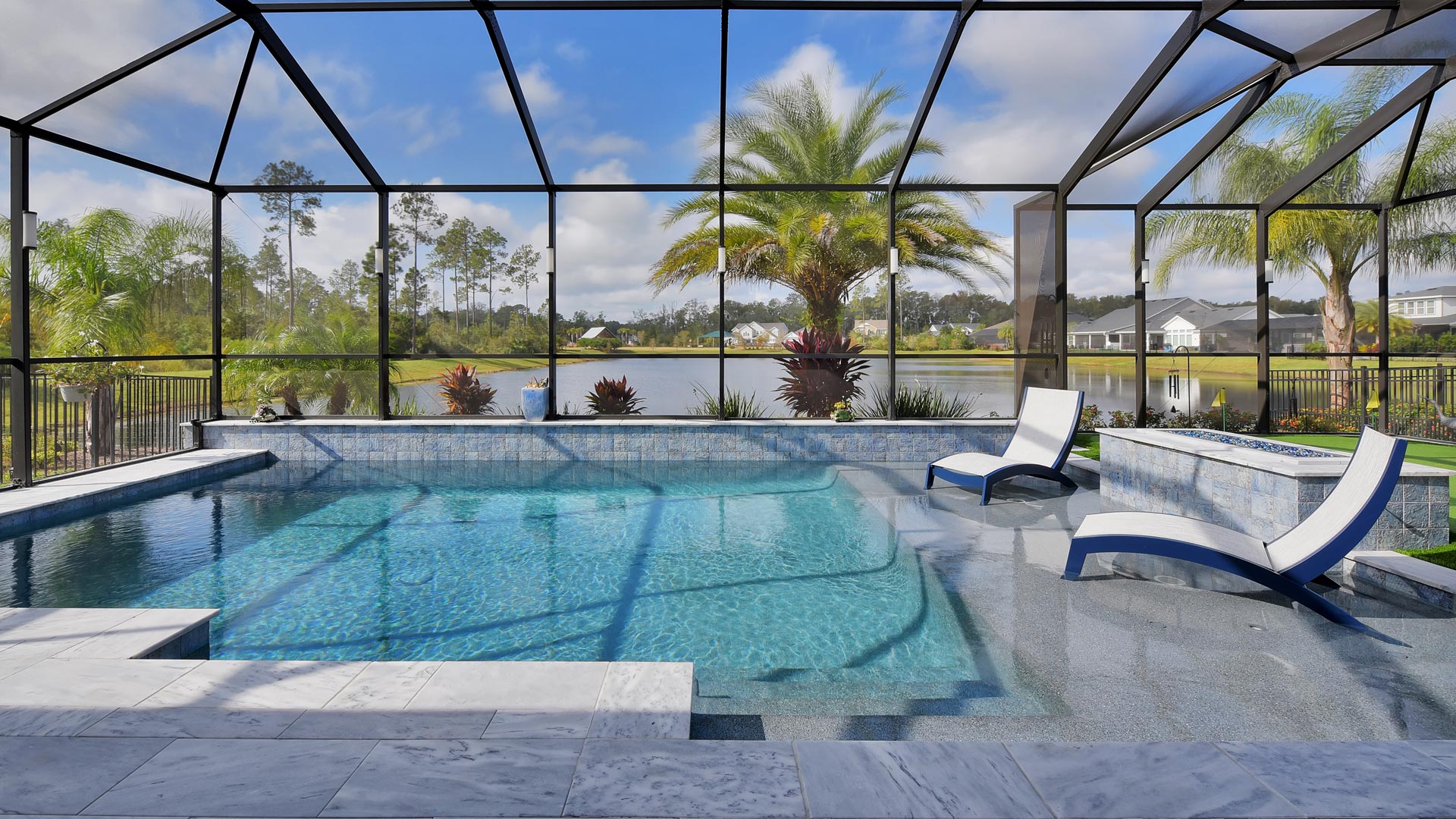 residential pool in lanai