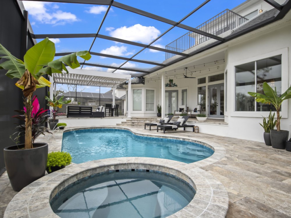 remodeled pool and spa