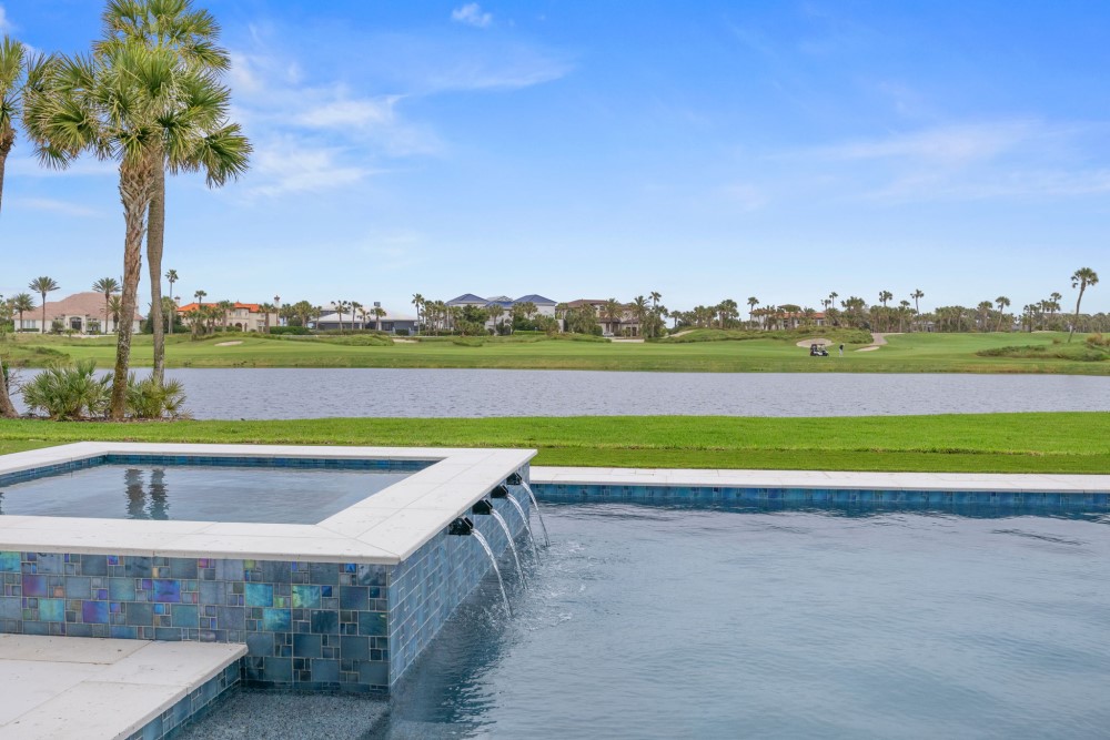 Pool with a golf course view built for a house in Jacksonville, FL