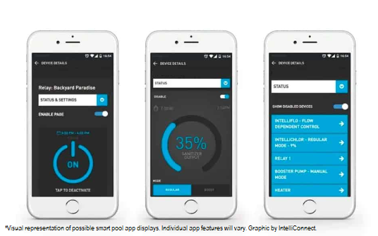 smart pool app visual