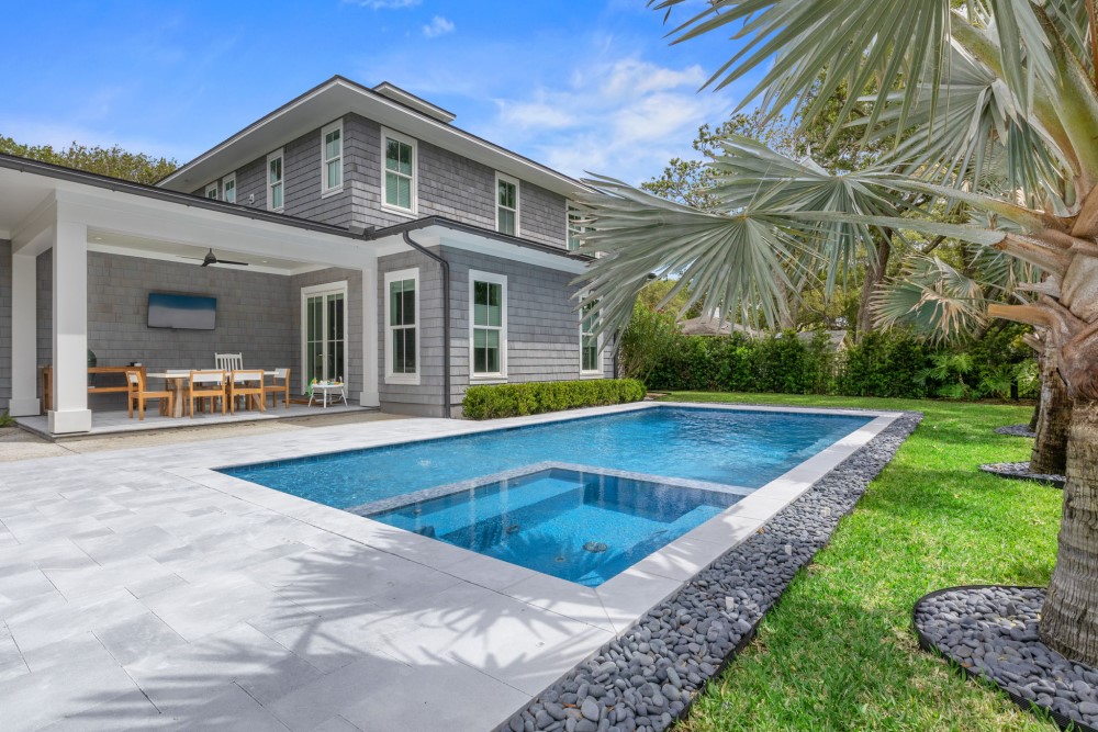 Pool grey house in Ponte Vedra & Jacksonville, FL
