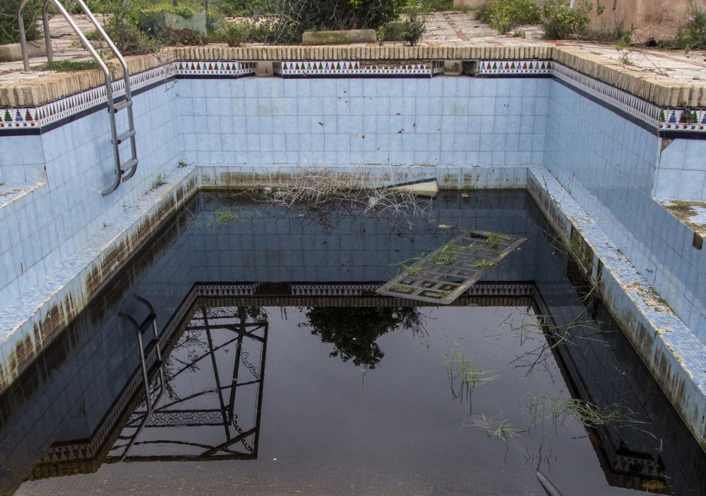 dirty neglected pool